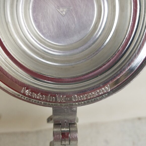 Beer‎ Stein Vtg 1960's Hobnail Glass & Pewter Viking Made In Germany - Picture 6 of 10